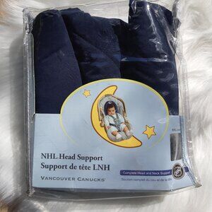 *New Infant Baby NHL Vancouver Canucks Navy Head Neck Support Car Seat Cushion